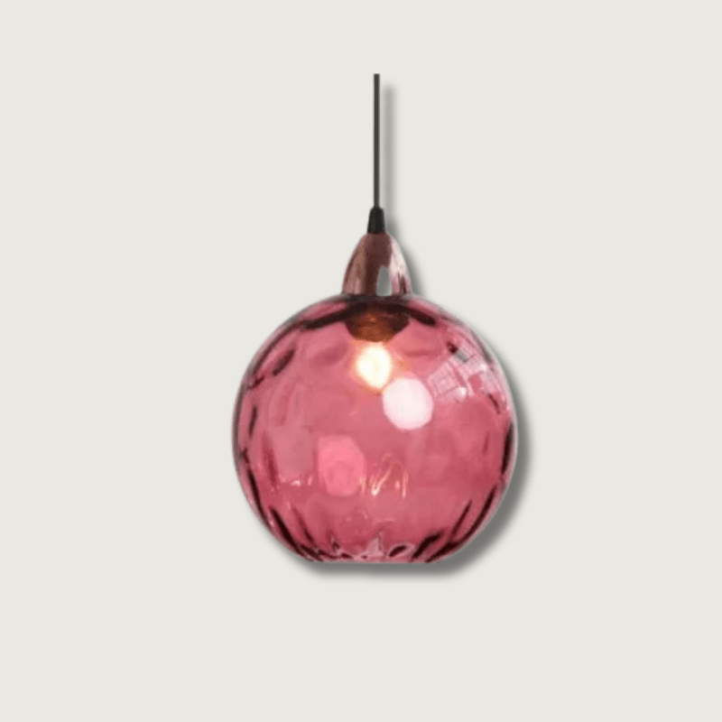Suspension en verre – Design moderne en verre transparent avec éclairage d'ambiance chaud