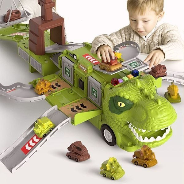 Jouet d'aventure dinosaure – Figurines réalistes de T-Rex et Tricératops avec effets lumineux et sonores