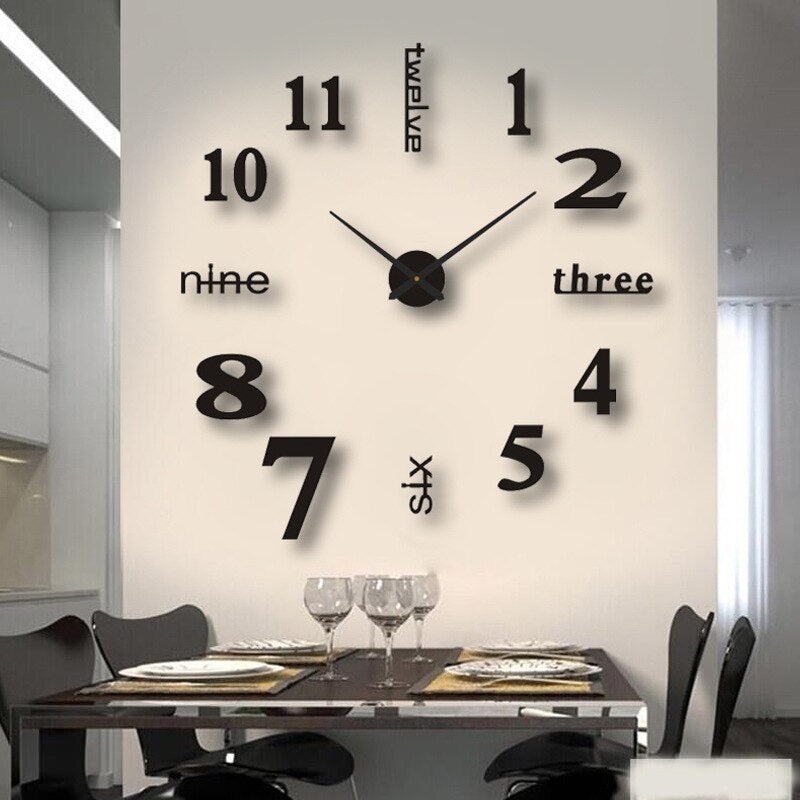 Wandklok – Minimalistisch modern ontwerp met duidelijke wijzerplaat en stil quartzmechanisme