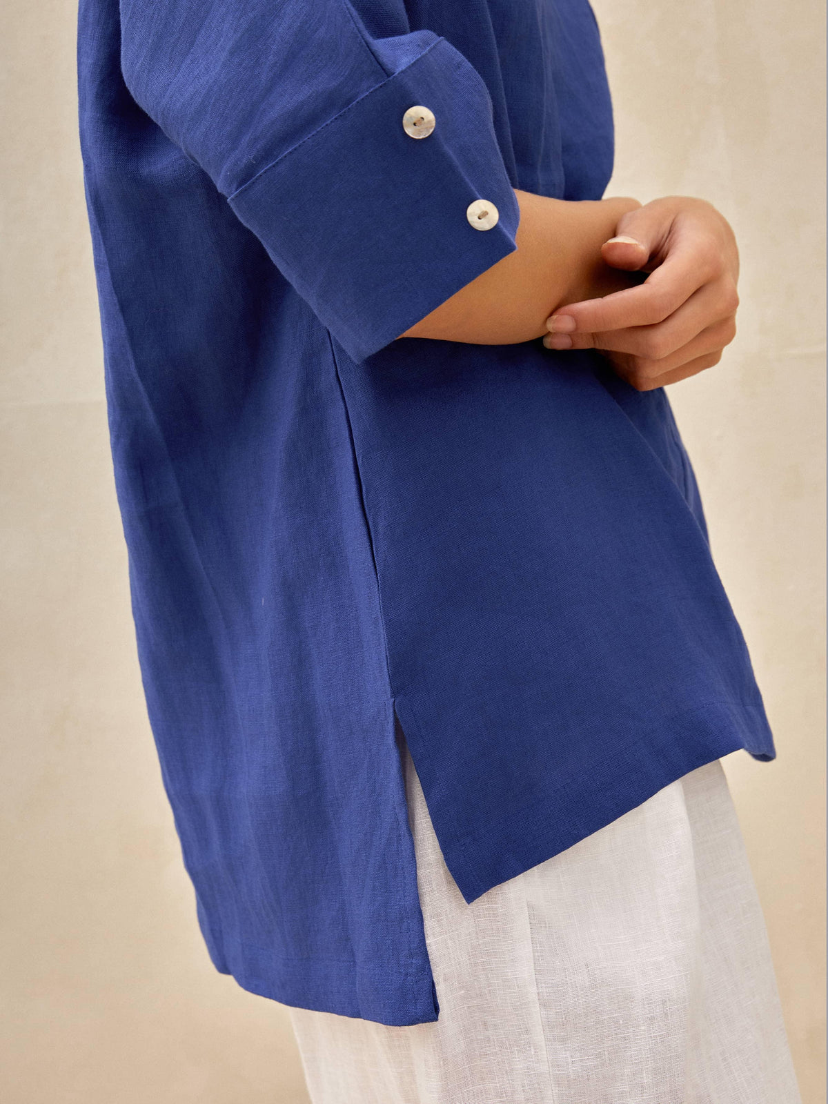 Women’s Airy Woven V-Neck Shirt | Short Sleeve Casual Summer Top