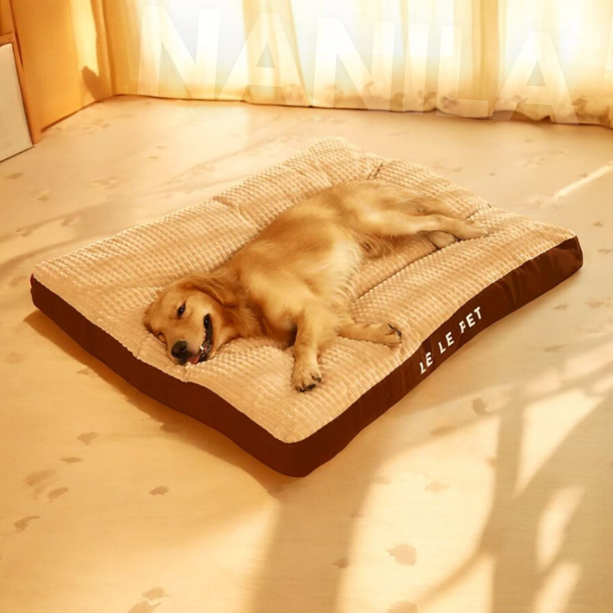 Lit orthopédique pour chien – Coussin en mousse de soutien avec housse douce lavable pour une relaxation profonde