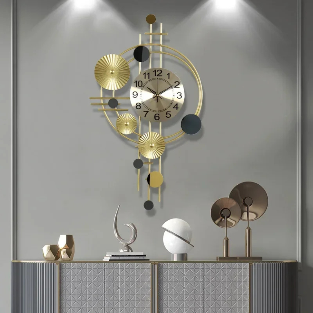 Wall Clock – Modern Metal Design with Silent Movement & Elegant Decorative Appeal