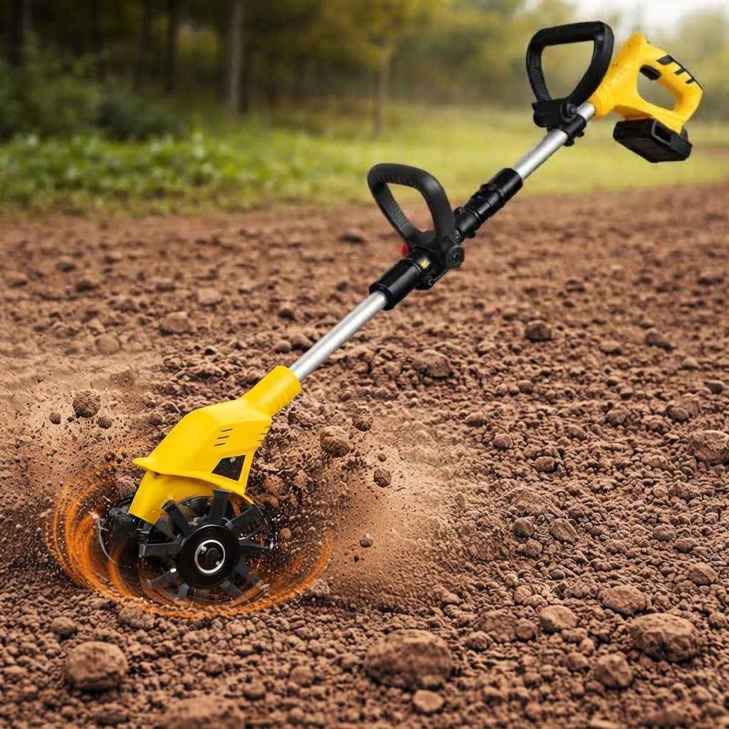 Motobineuse électrique sans fil – Cultivateur léger pour ameublir le sol et désherber