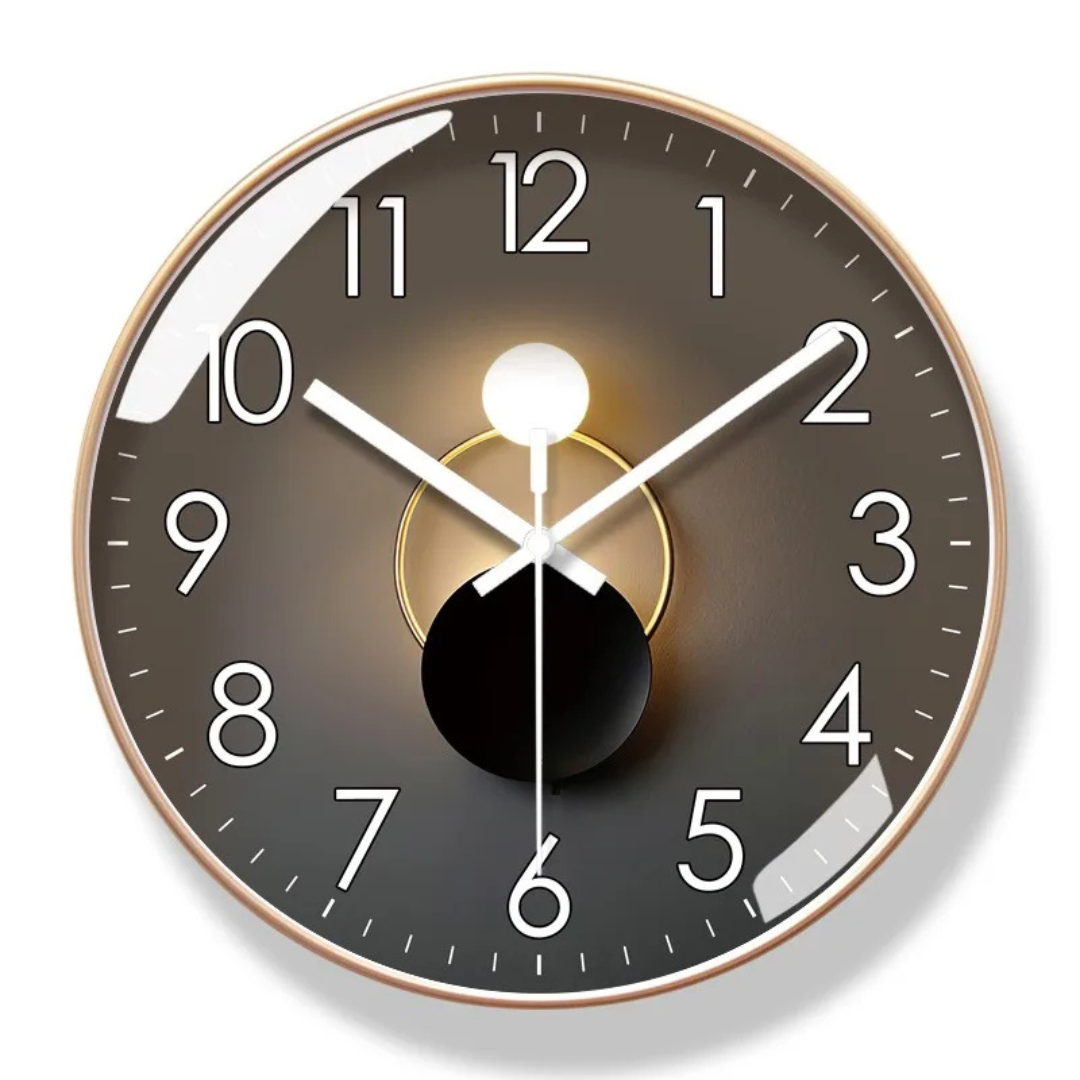 Horloge murale – Design moderne minimaliste avec mouvement à quartz silencieux pour intérieurs élégants