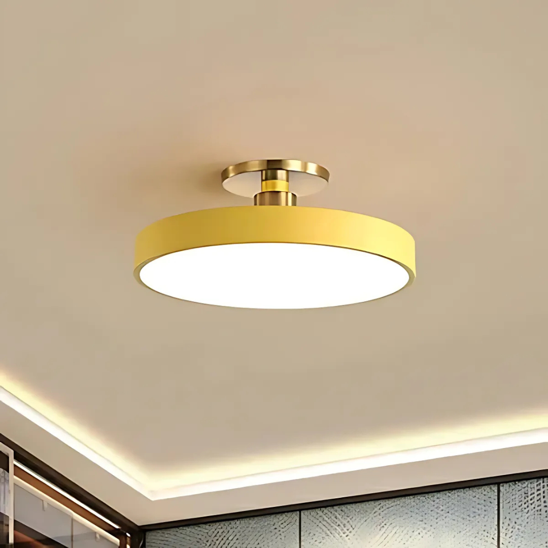 Scandinavian LED Ceiling Light – Dimmable Illumination & Modern Minimalist Design