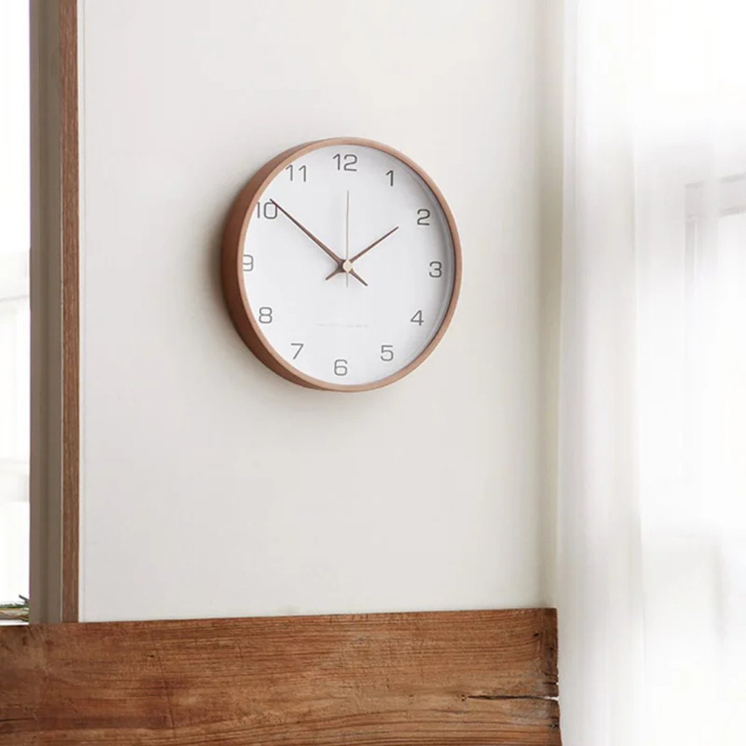 Wandklok – stil kwartsuurwerk met modern minimalistisch ontwerp voor rustige interieurs