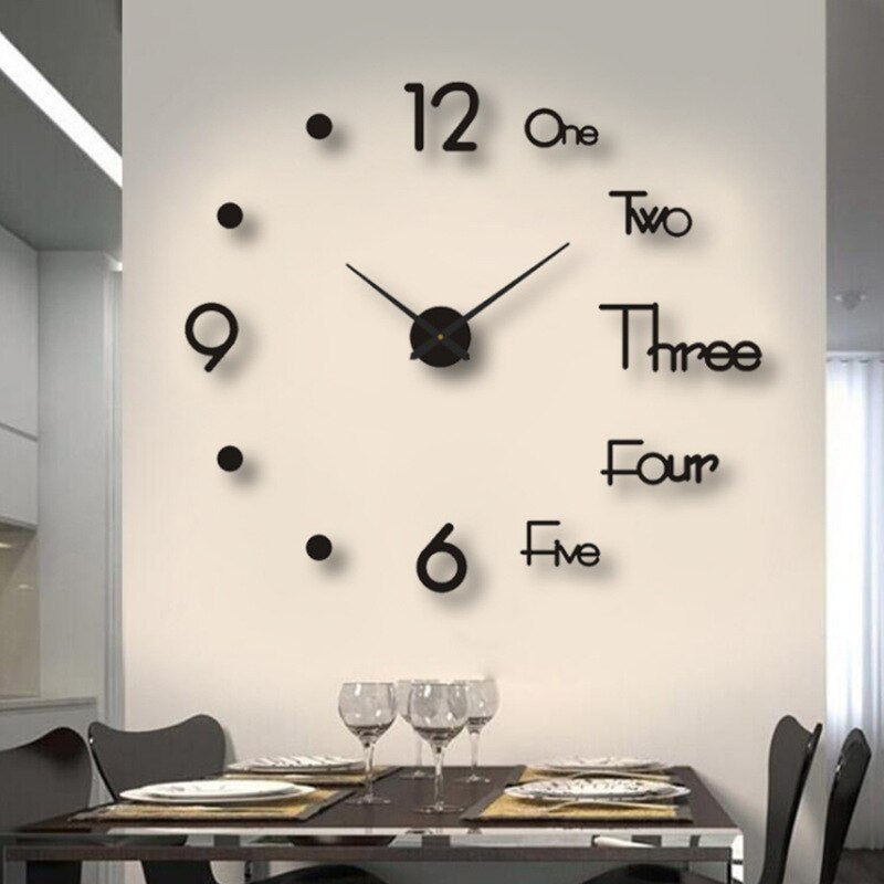 Wandklok – Minimalistisch modern ontwerp met duidelijke wijzerplaat en stil quartzmechanisme