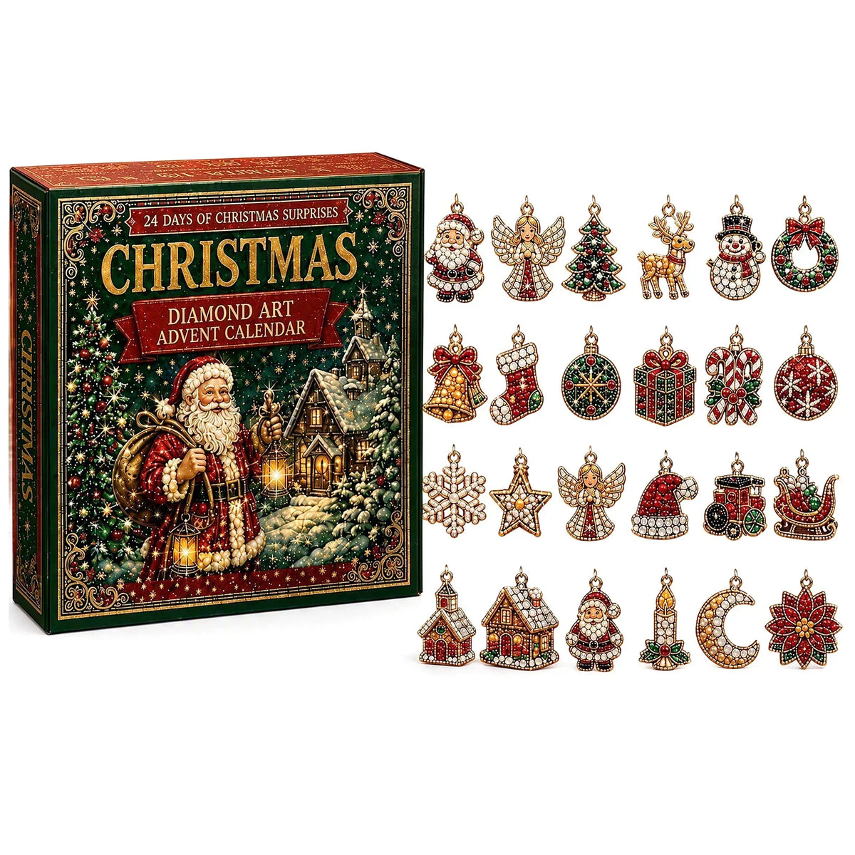 Diamond painting advent calendar