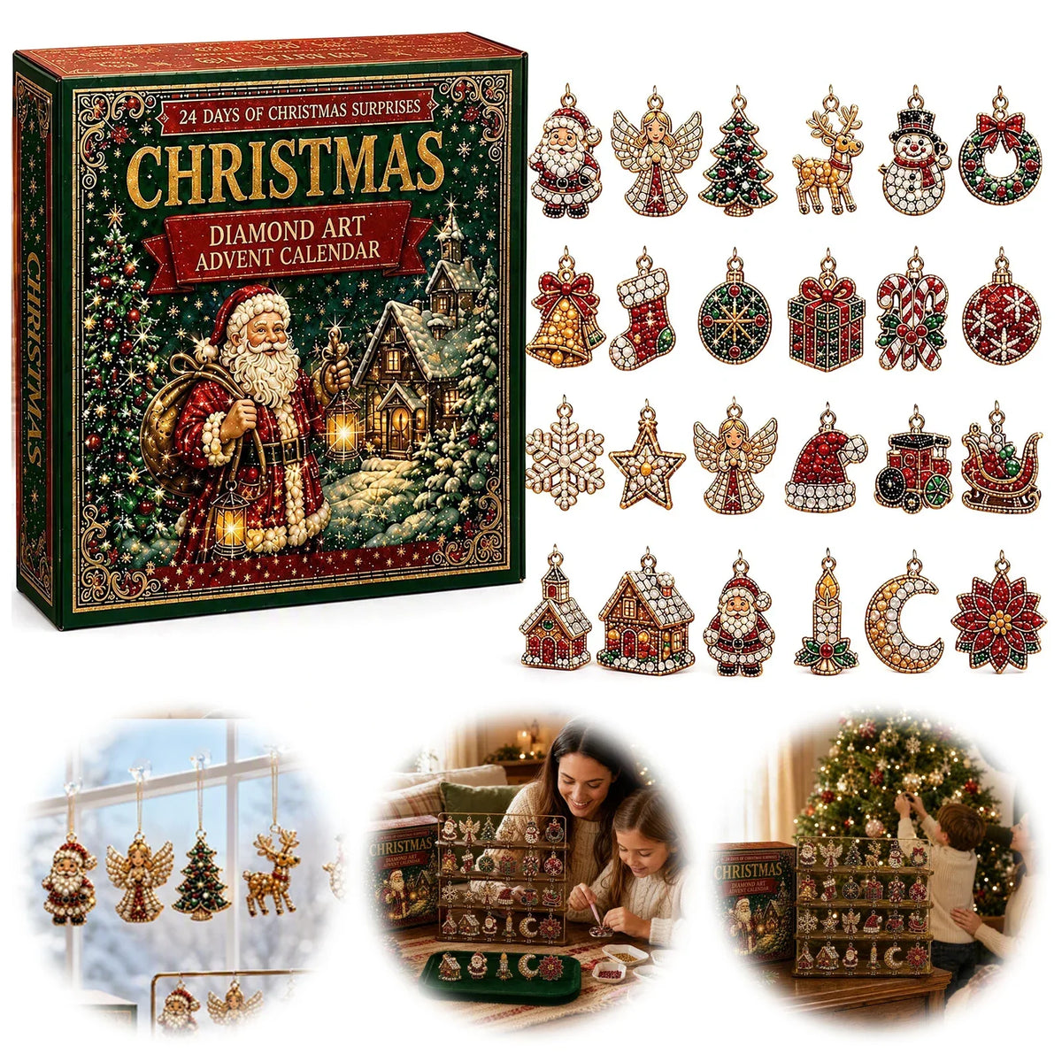 Diamond painting advent calendar