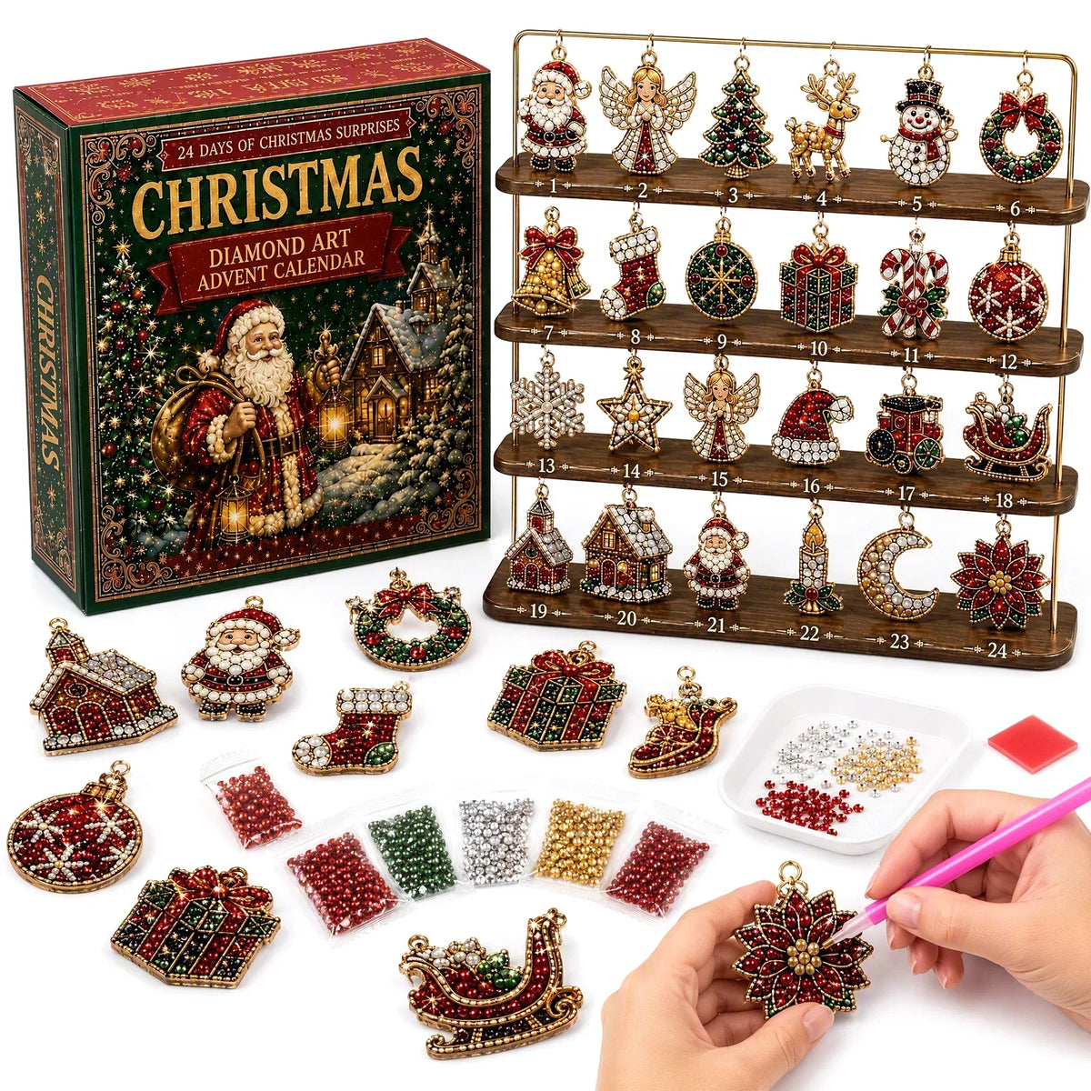 Diamond painting advent calendar