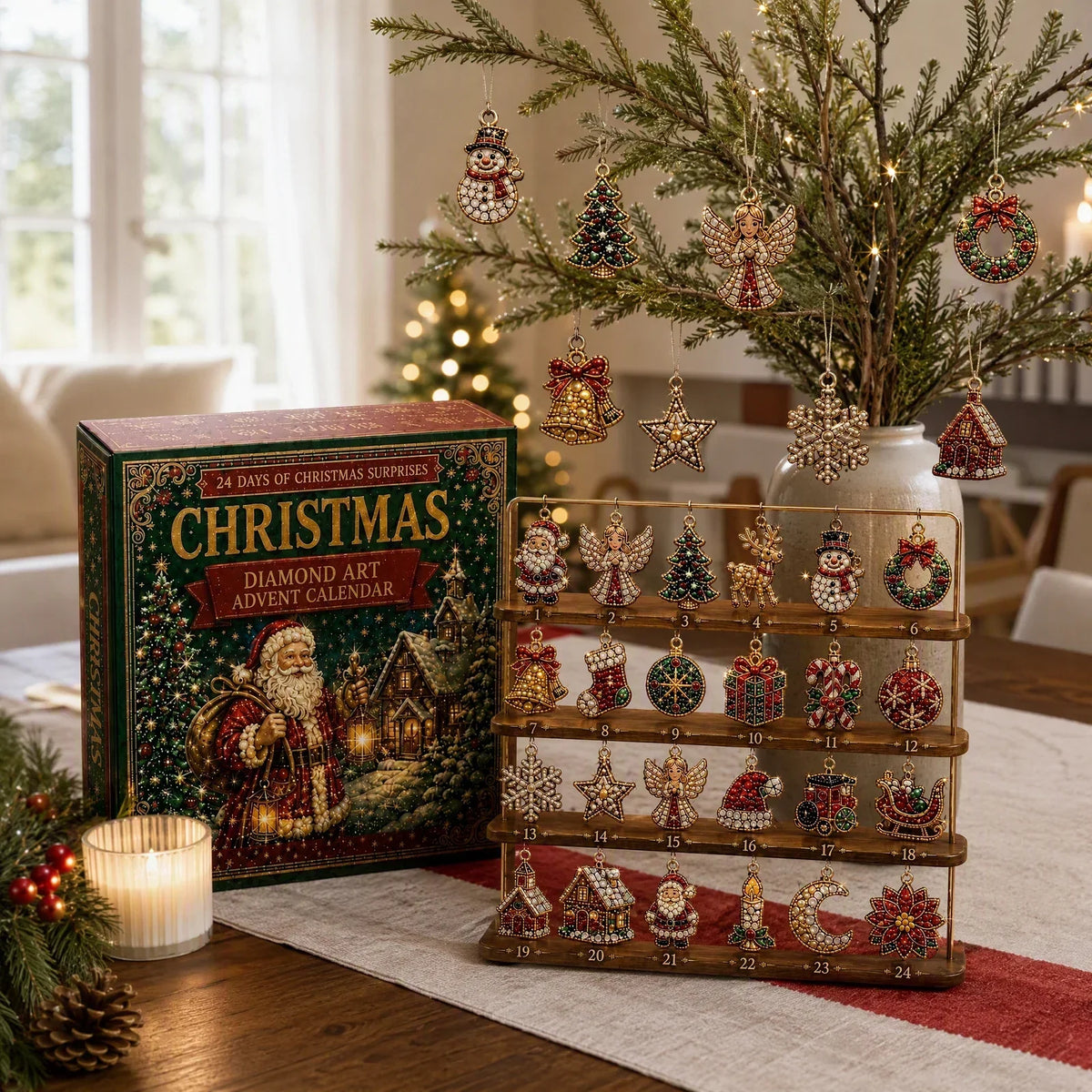 Diamond painting advent calendar