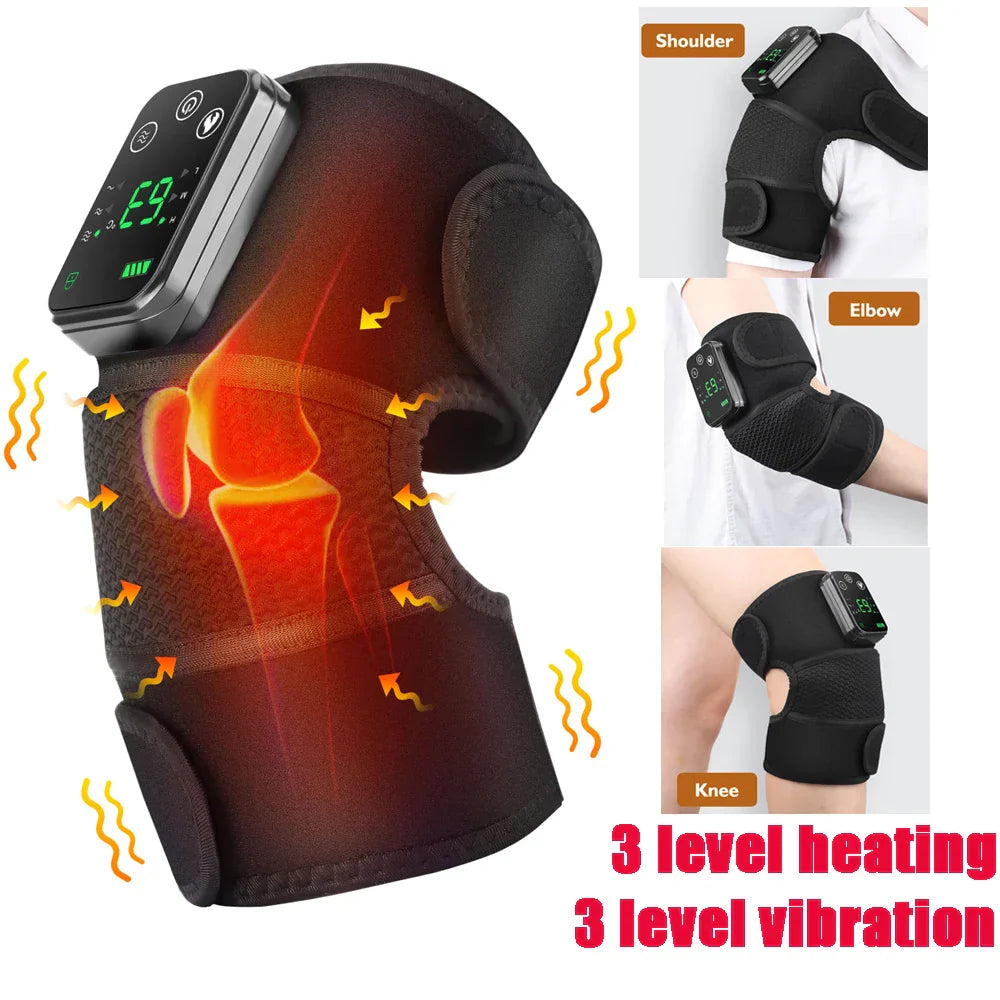 Beheizte Schulterstütze mit Vibration, LED-Anzeige, wiederaufladbar, für Schultern und Gelenke 14