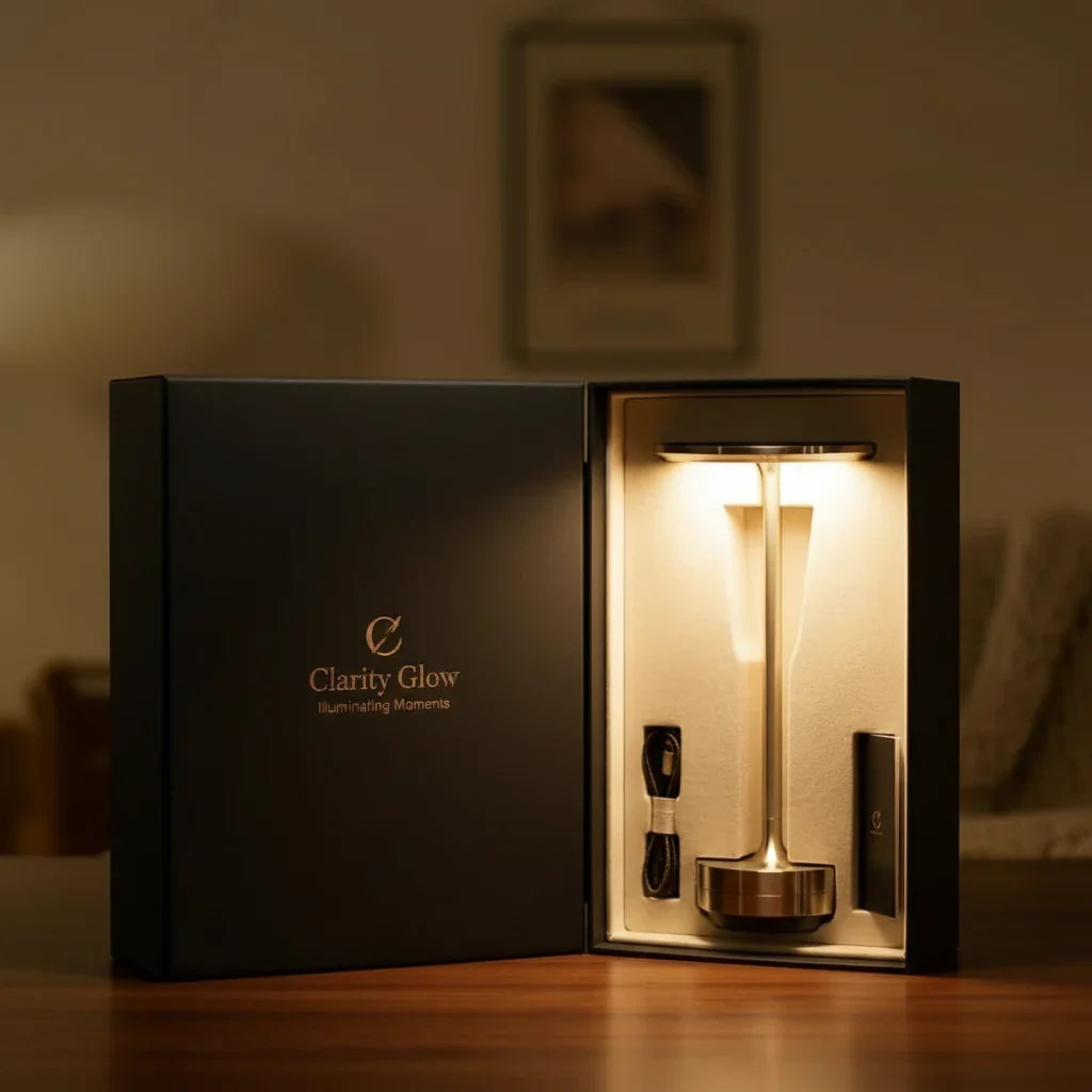 ClarityGlow DeLuxe | Wireless LED Table Lamp 3
