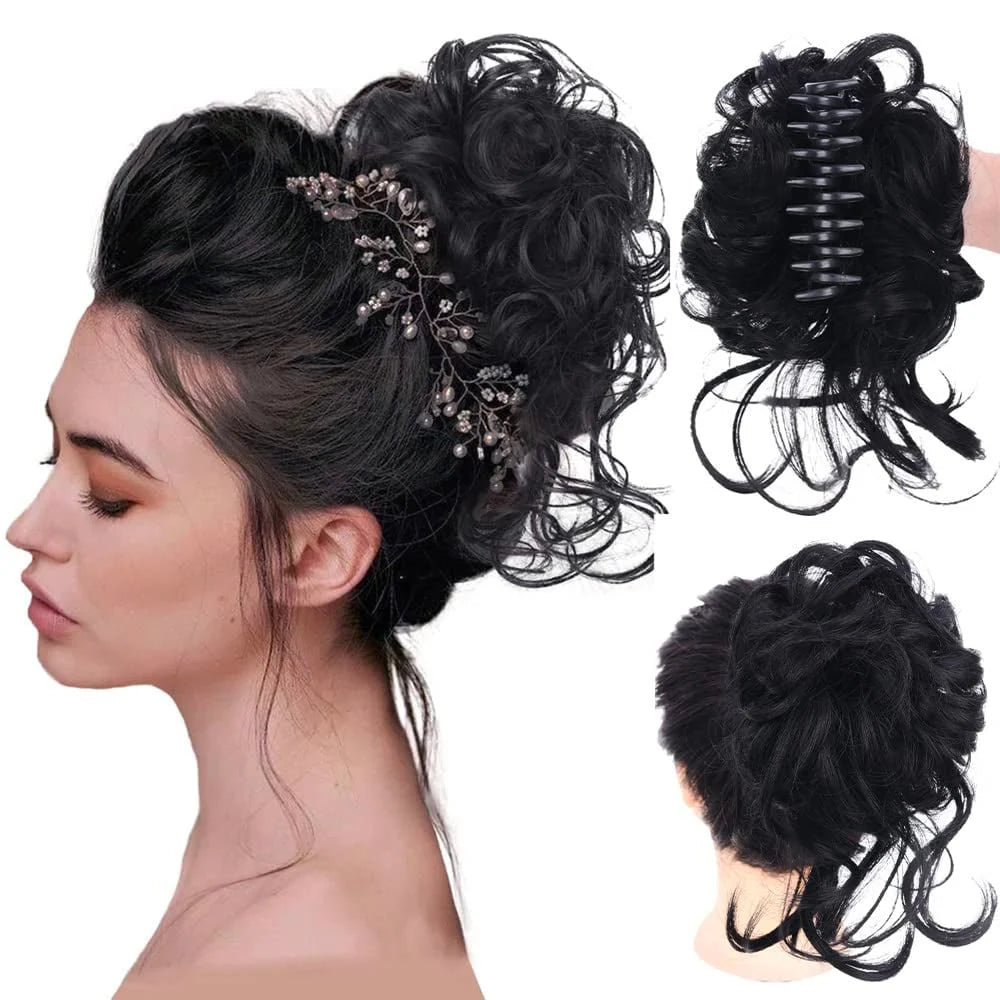 Curly Bun Hair Claw Clips Kalsten 0