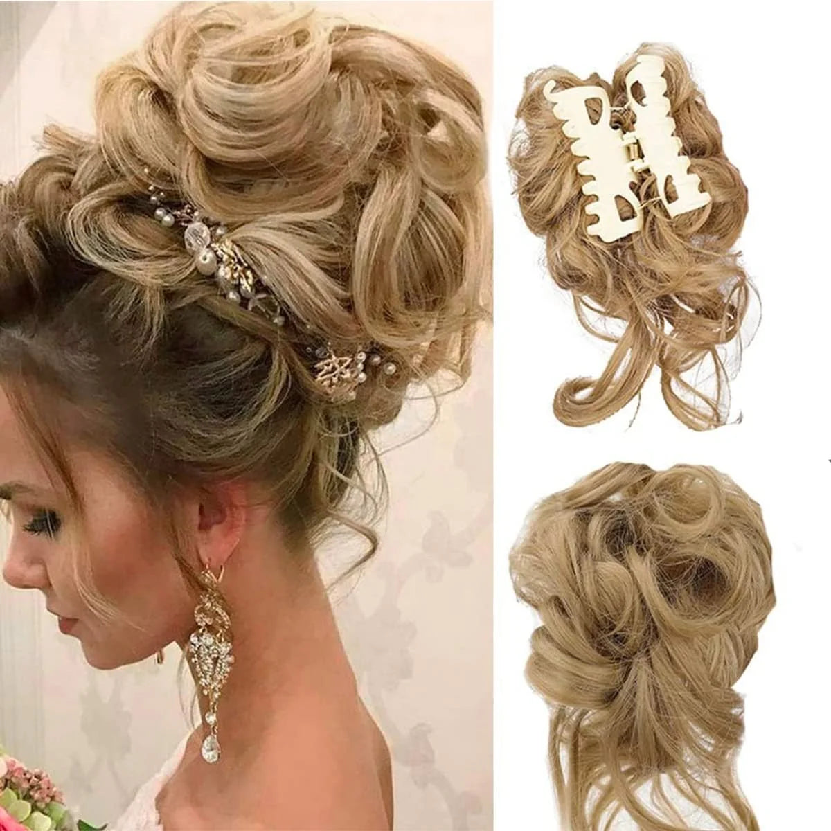 Curly Bun Hair Claw Clips Kalsten 14