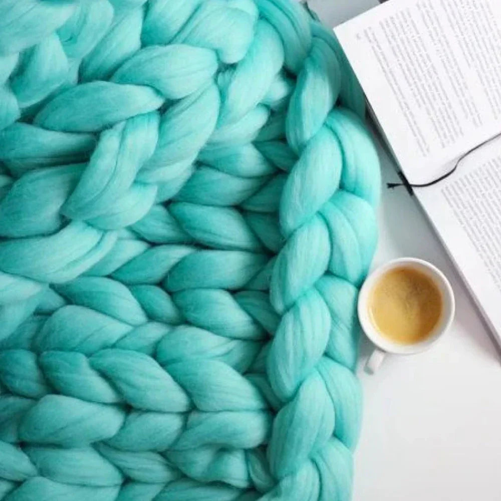 DIY Chunky XL 1000 Gram Knitting Yarn for Soft Blankets - LuxeKnit 5