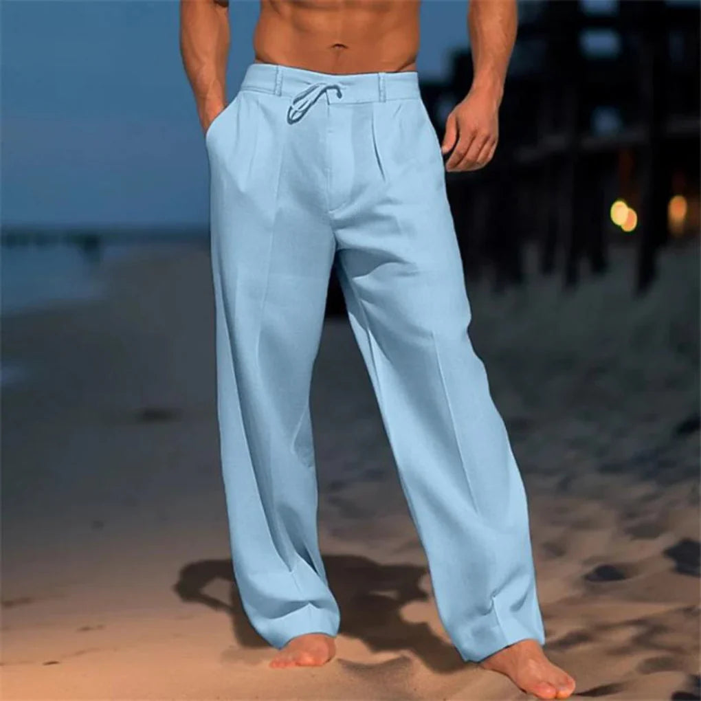 Elegante zomerse luchtig geweven broek voor heren 4
