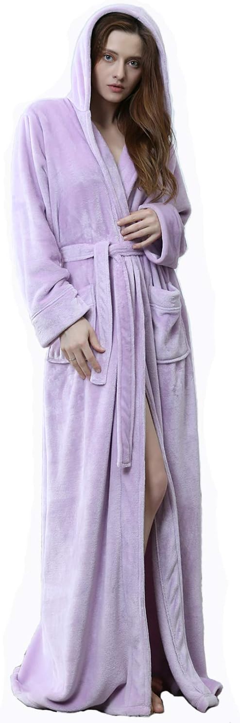 Fluffy Plush Bathrobe with Hood - CozyFluff 9