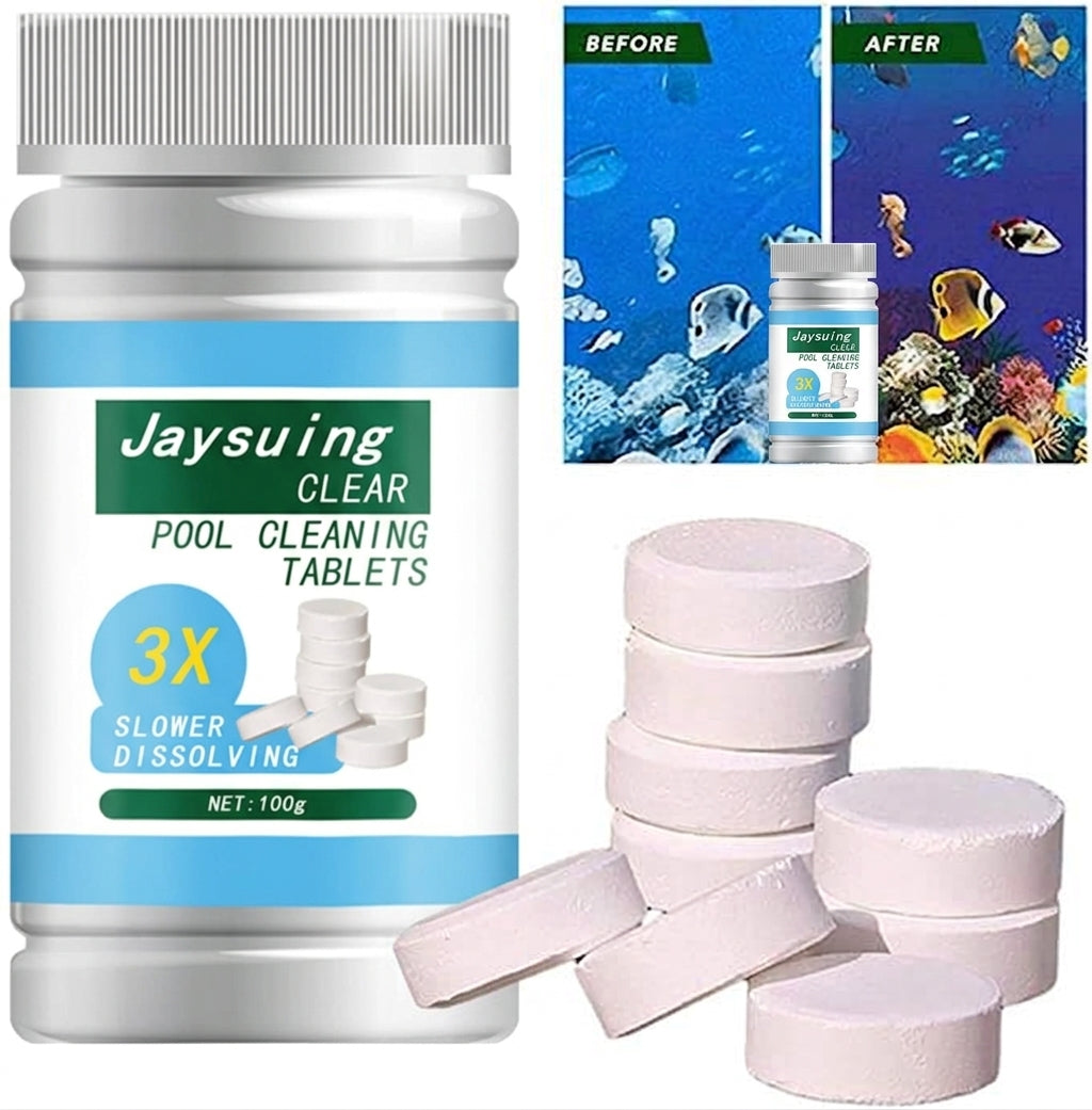 Pastilles de nettoyage pour piscine – Soin de l'eau à dissolution lente pour spas et jacuzzis