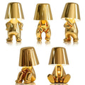 Table Lamp – Modern Thinker-Inspired Resin Design with Warm LED Illumination