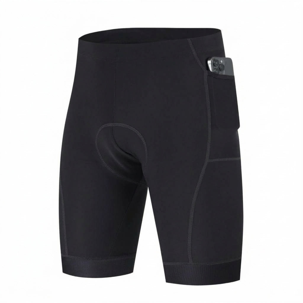 Men's Cycling Shorts – Gel Padding with Grip Legs and Reflective Trim
