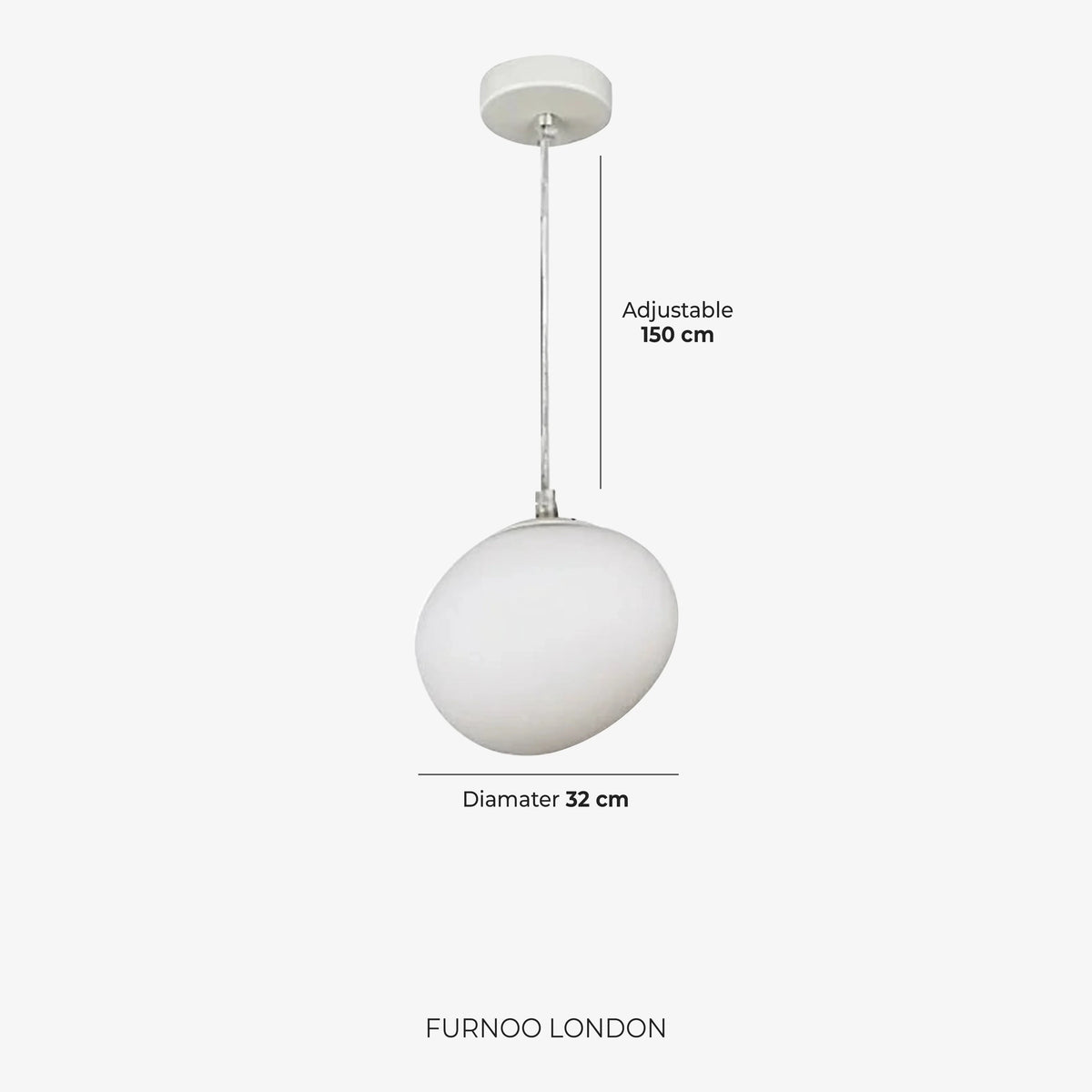 Milk glass pendant light