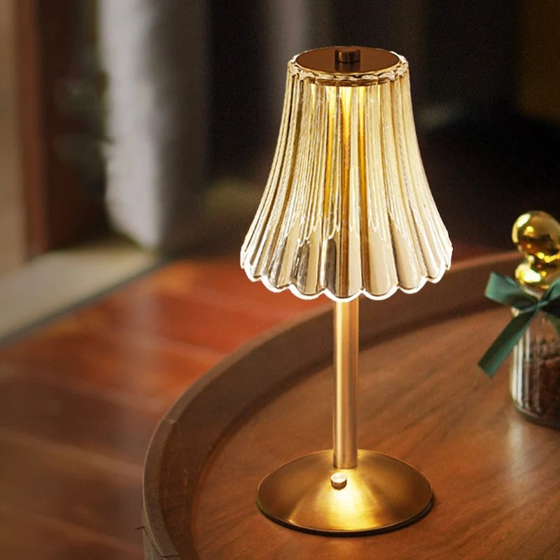Champagne Crystal Table Lamp 0