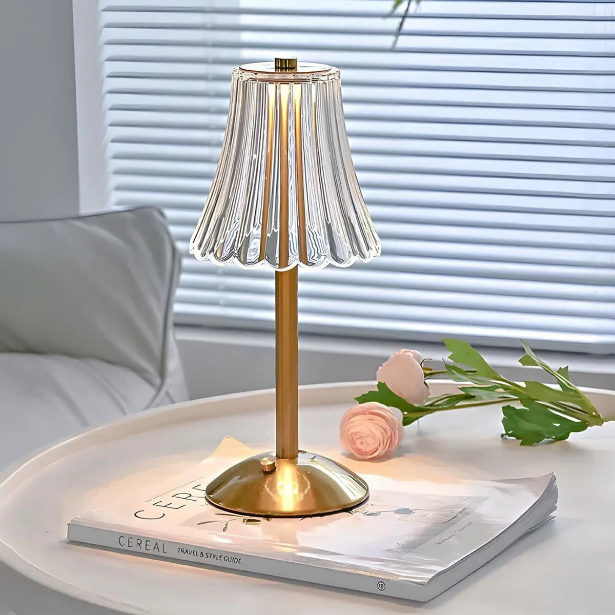 Champagne Crystal Table Lamp 2