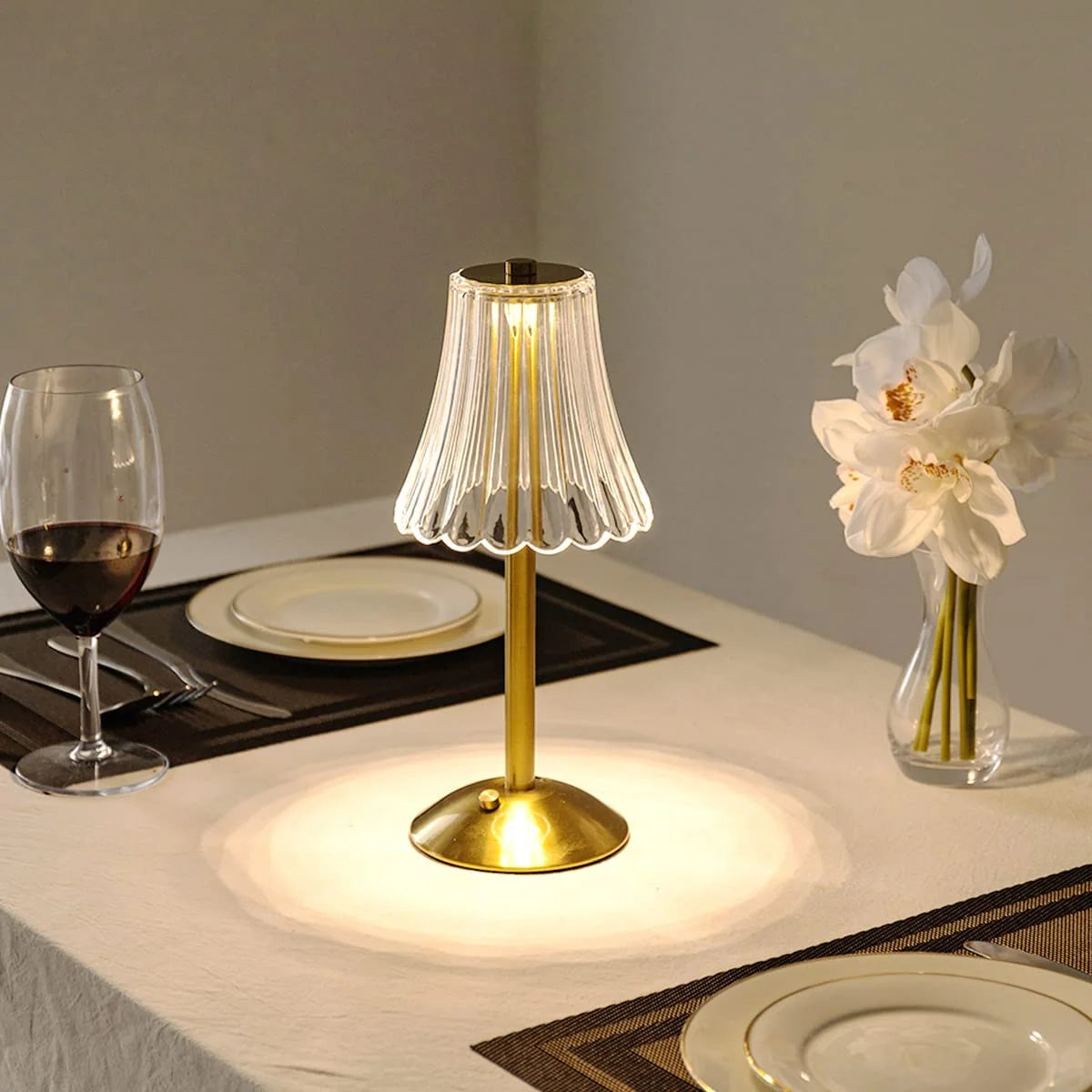 Champagne Crystal Table Lamp 5