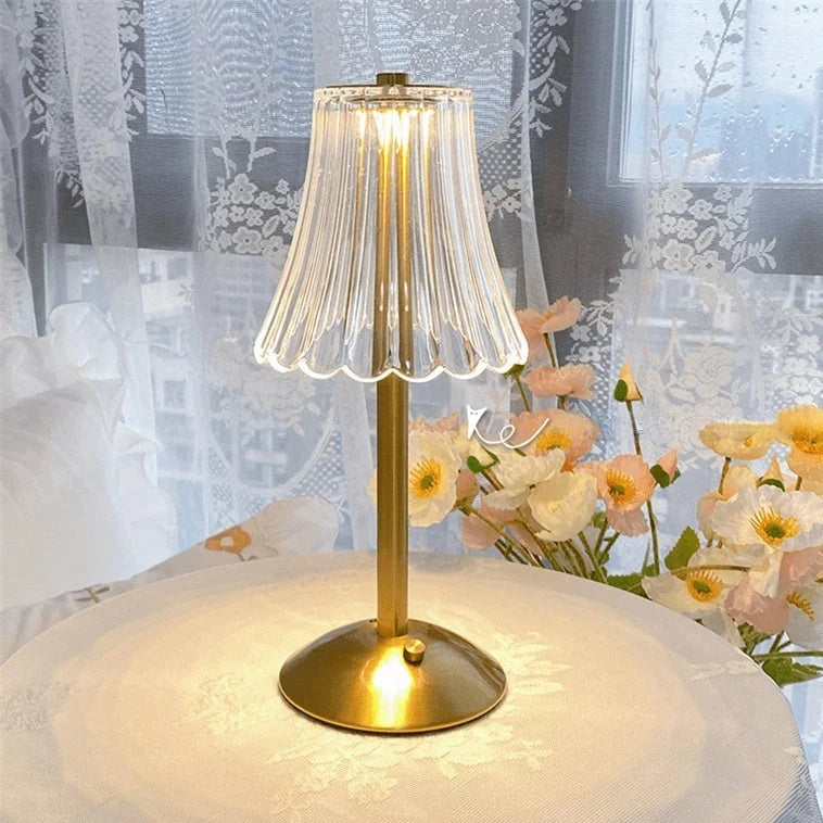 Champagne Crystal Table Lamp 6