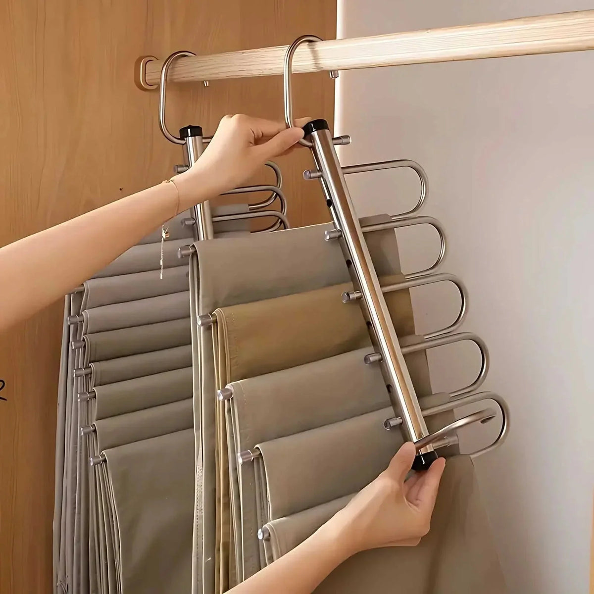 Closet hanger organizer