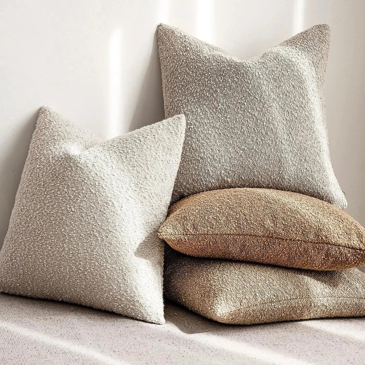 Bouclé pillow cover