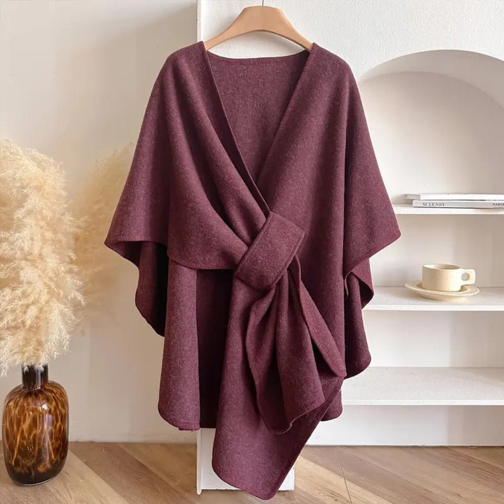 Poncho cardigan femme – Tombé doux, style polyvalent et superposition confortable
