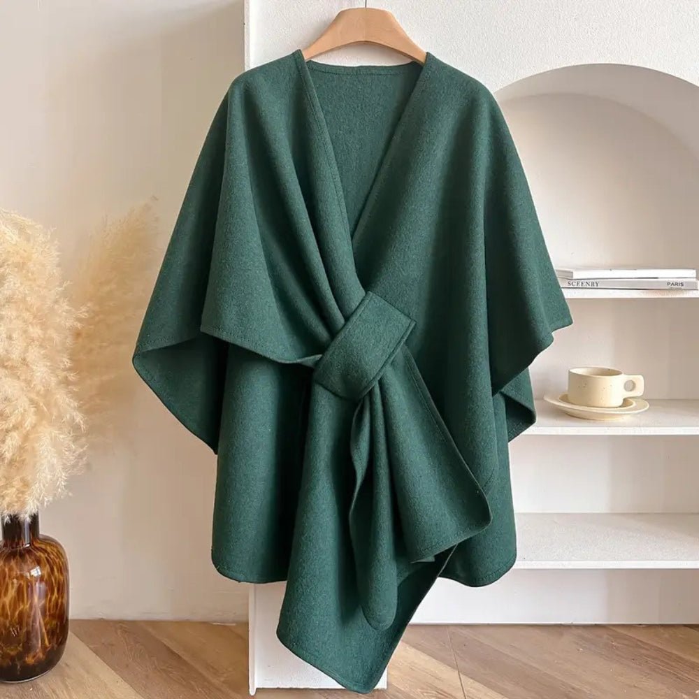 Poncho cardigan femme – Tombé doux, style polyvalent et superposition confortable