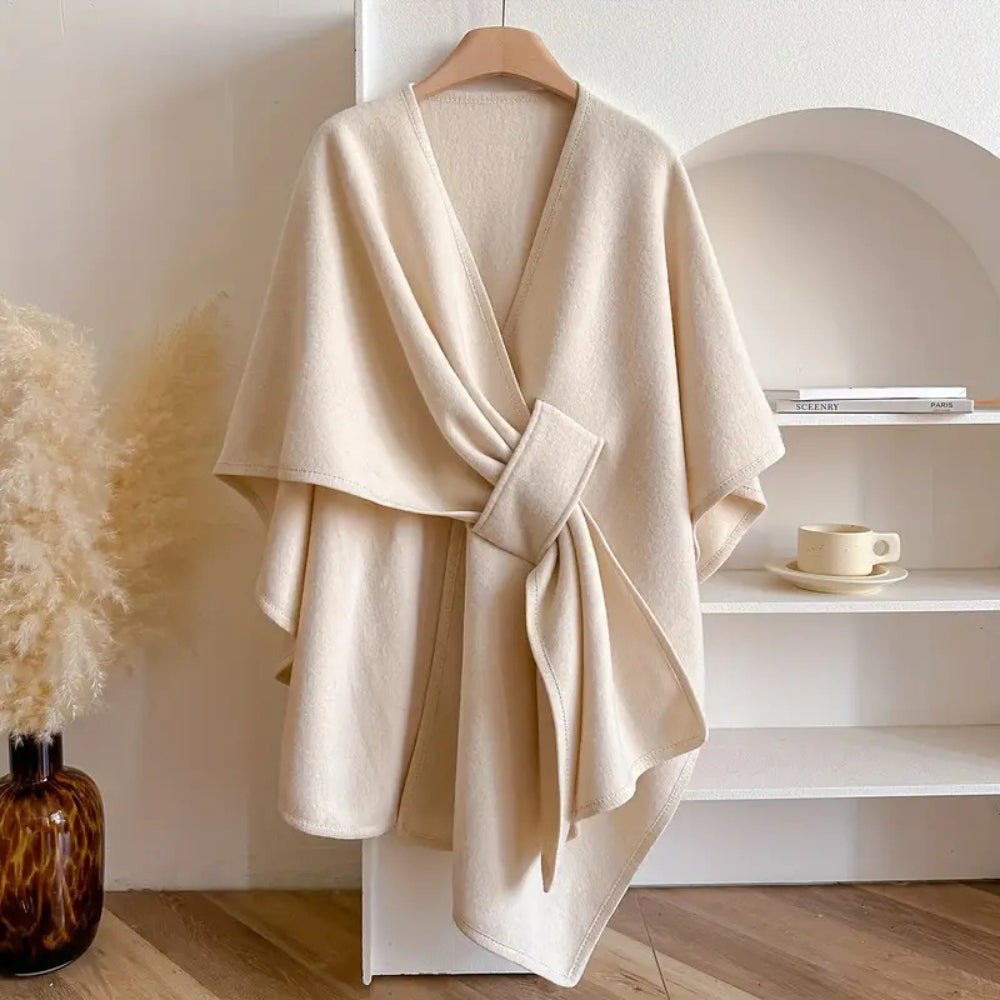 Poncho cardigan femme – Tombé doux, style polyvalent et superposition confortable