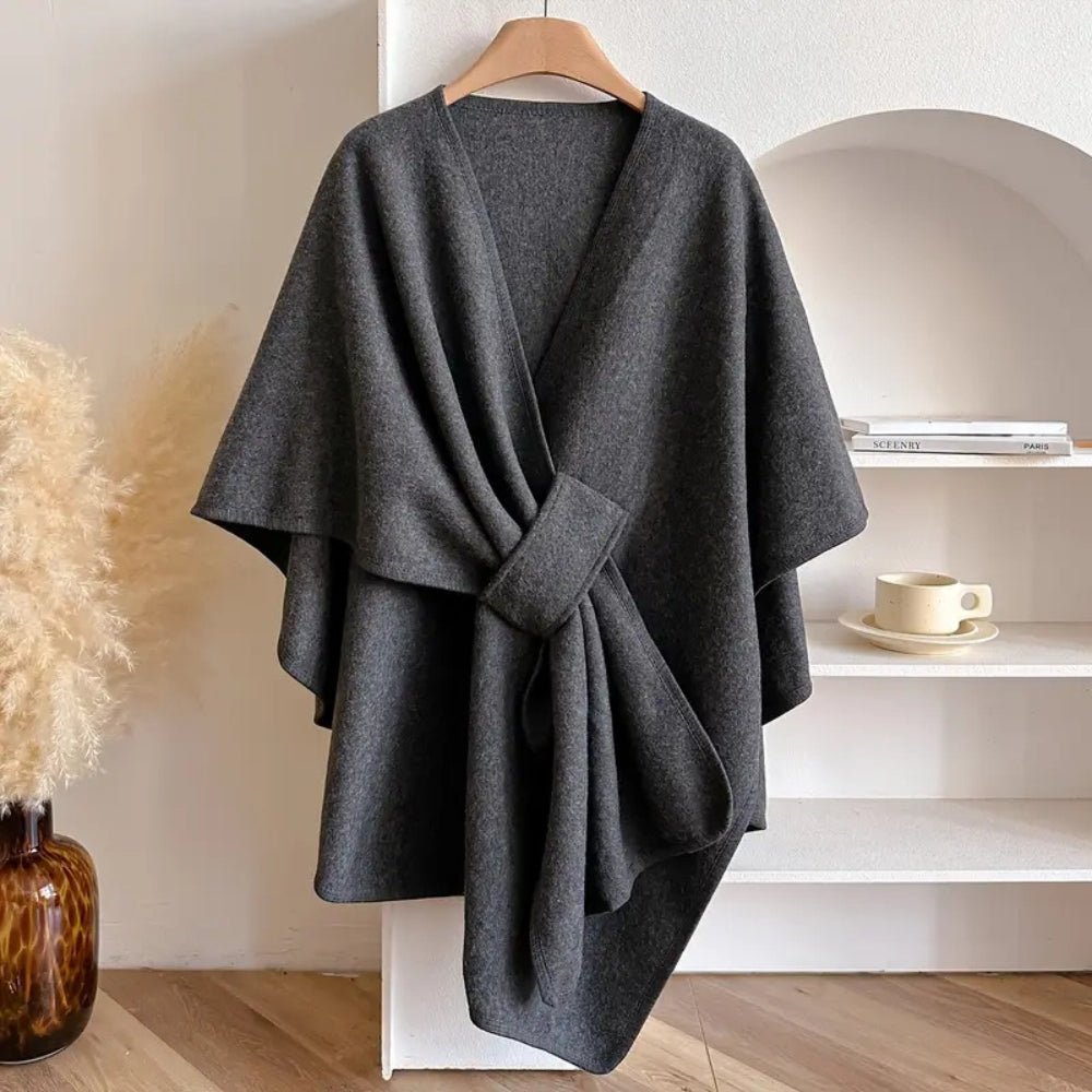 Poncho cardigan femme – Tombé doux, style polyvalent et superposition confortable
