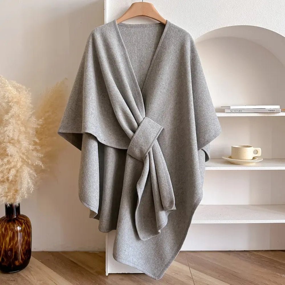 Poncho cardigan femme – Tombé doux, style polyvalent et superposition confortable