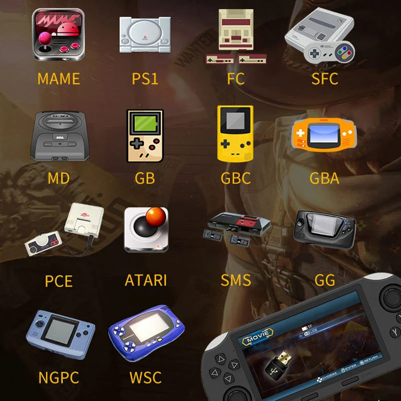 🔥Limited-time offer-SF3000 Portable Handheld HD Gaming Console Set 1