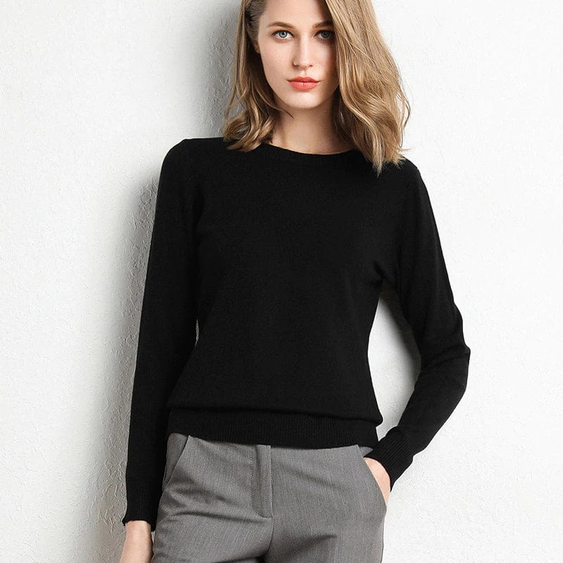 Long-Sleeve Sweater with Crew Neck - Katrin 0