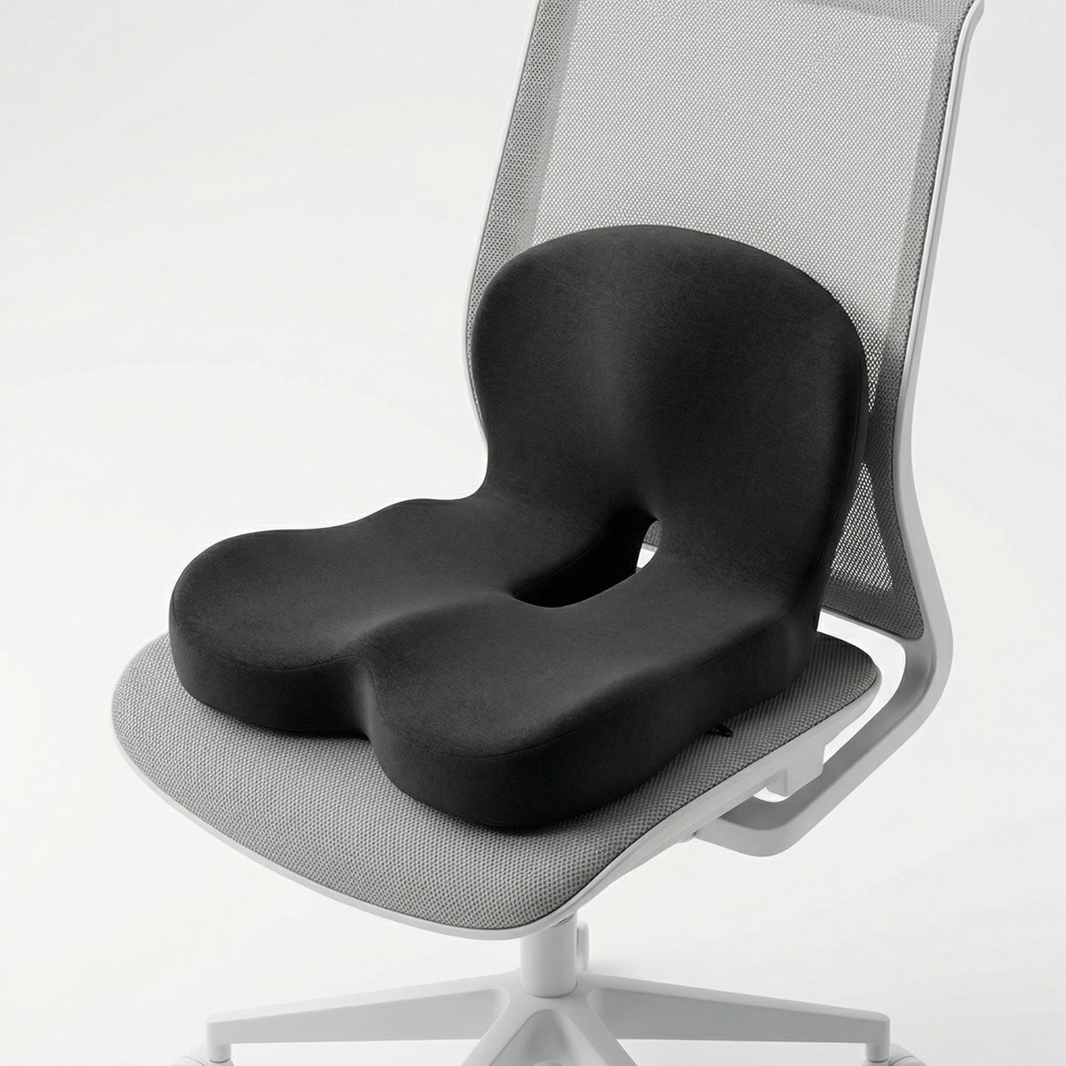 Ergonomic Seat Cushion – Memory Foam Comfort with Non-Slip Base & Washable Cover