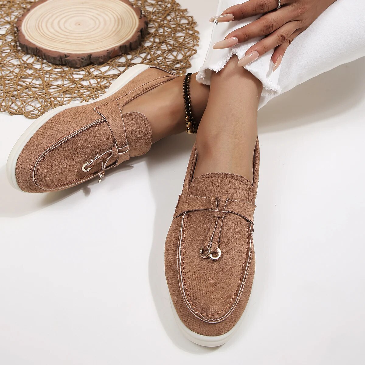 Mocassins Sanne à enfiler, au style intemporel et au confort quotidien pour toutes les occasions
