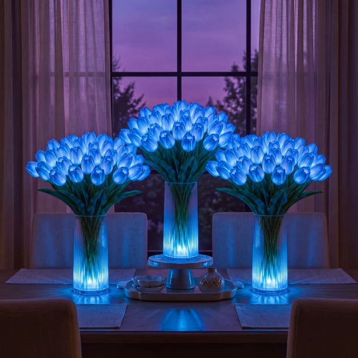 LED-tulpenboeketlamp – oplichtende kunsttulpen met warm sfeervol licht