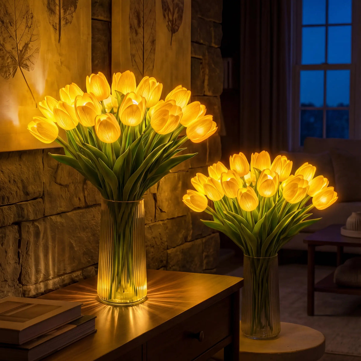 LED-tulpenboeketlamp – oplichtende kunsttulpen met warm sfeervol licht