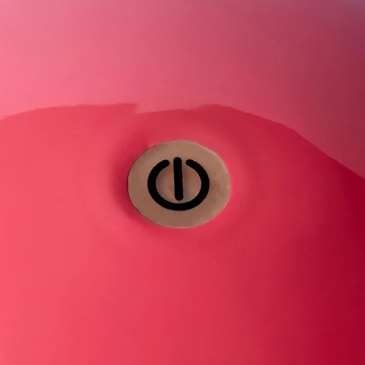 Rechargeable Bobbin LED Lamp with Adjustable Brightness, Watermelon Design, Lacquer Finish 3