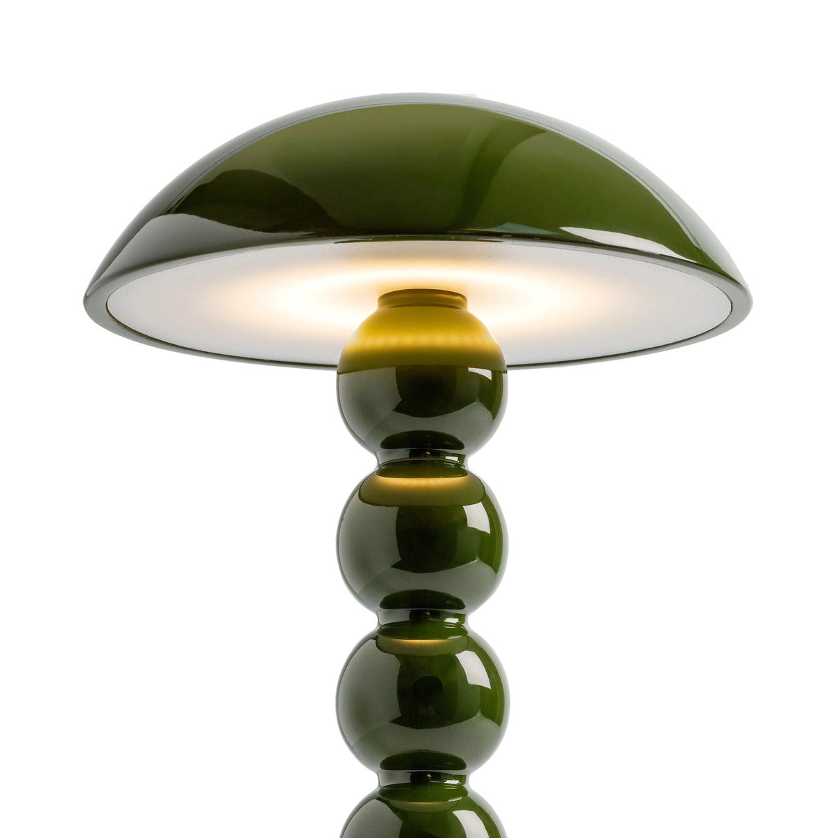 Rechargeable Khaki LED Lamp – Bobbin Design with Adjustable Brightness, 30cm 3
