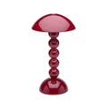 Rechargeable LED Lamp with Adjustable Brightness, Cherry Lacquer Bobbin Design 0