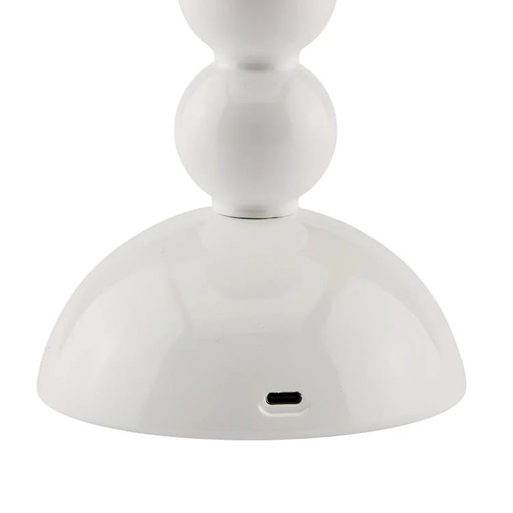 Rechargeable White Lacquer LED Lamp with 3 Brightness Levels for Versatile Lighting 2