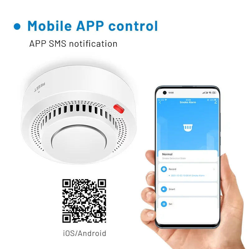 SafeSense Smart WiFi Smoke & Fire Alarm (85dB) 1