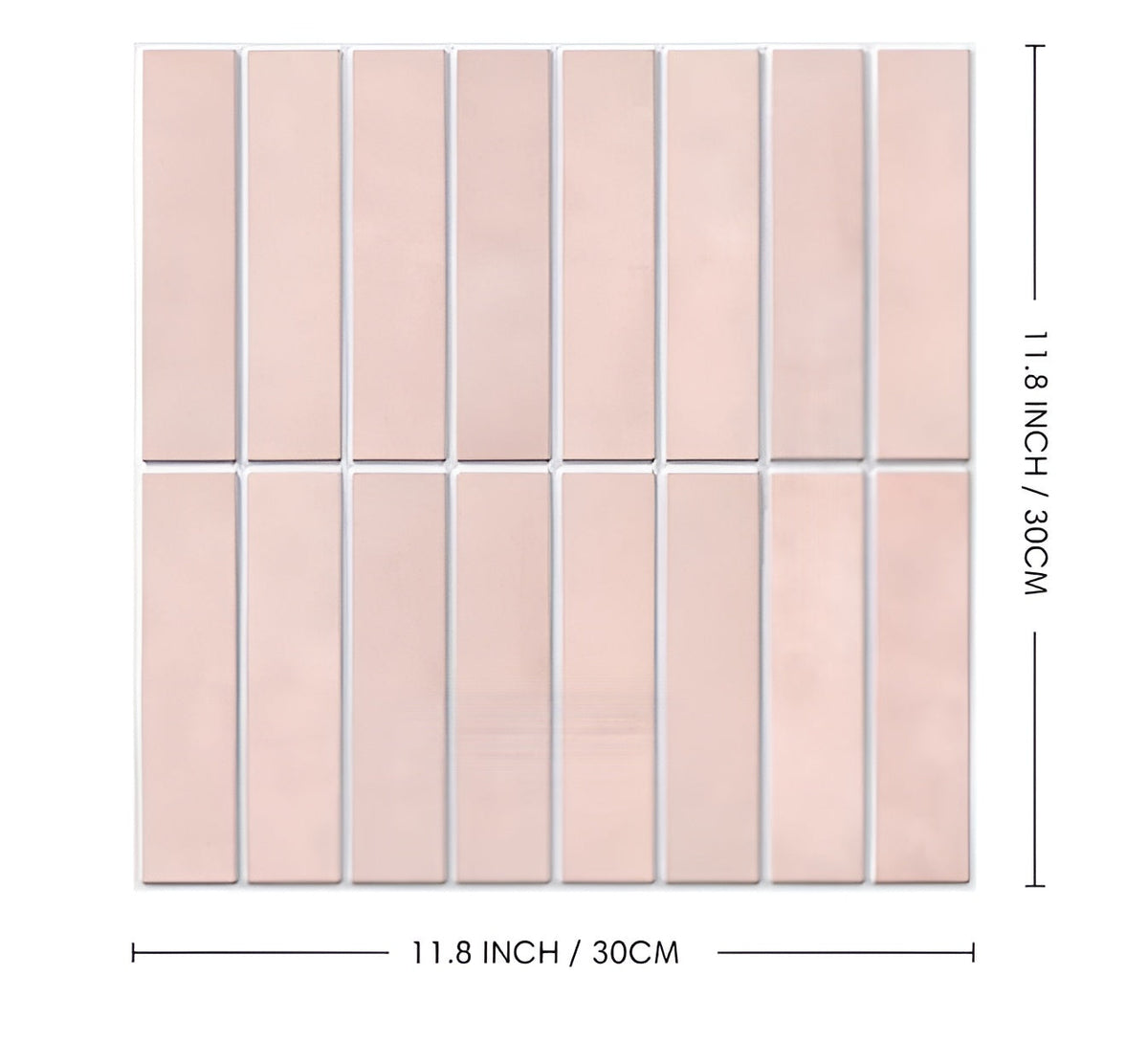 Self-Adhesive Bathroom Wall Panels - 3D Ceramic-Look, Waterproof, Easy Install, 30x30 cm, 10 Panels 8