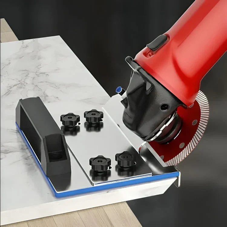 Tile cutting guide for angle grinders